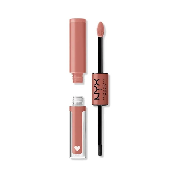 Shine Loud High Shine Dual-Ended Liquid Lipstick Darling Damsel (nude peach) ๐ - Picture 1 of 3